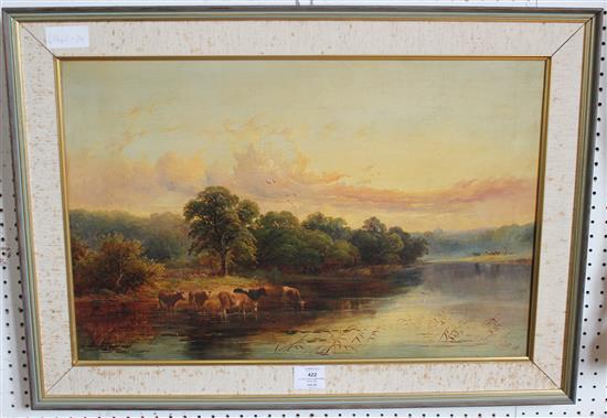 G Cole- cattle watering dated 1860